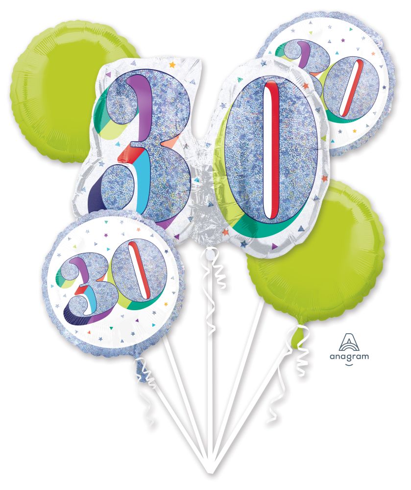 30th Balloon Bouquet At The Best Price Balloons Online Canada