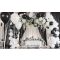 black and white wedding decor