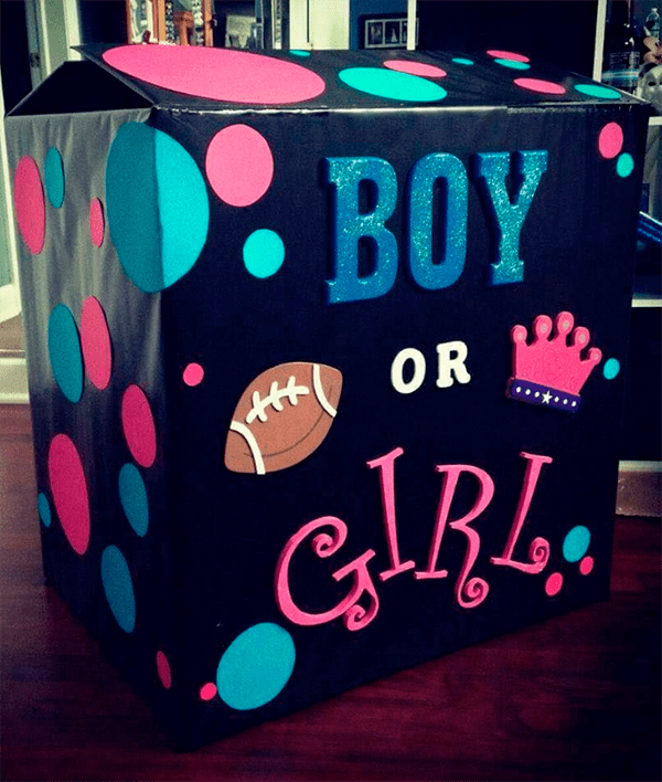 baby reveal ideas with balloons