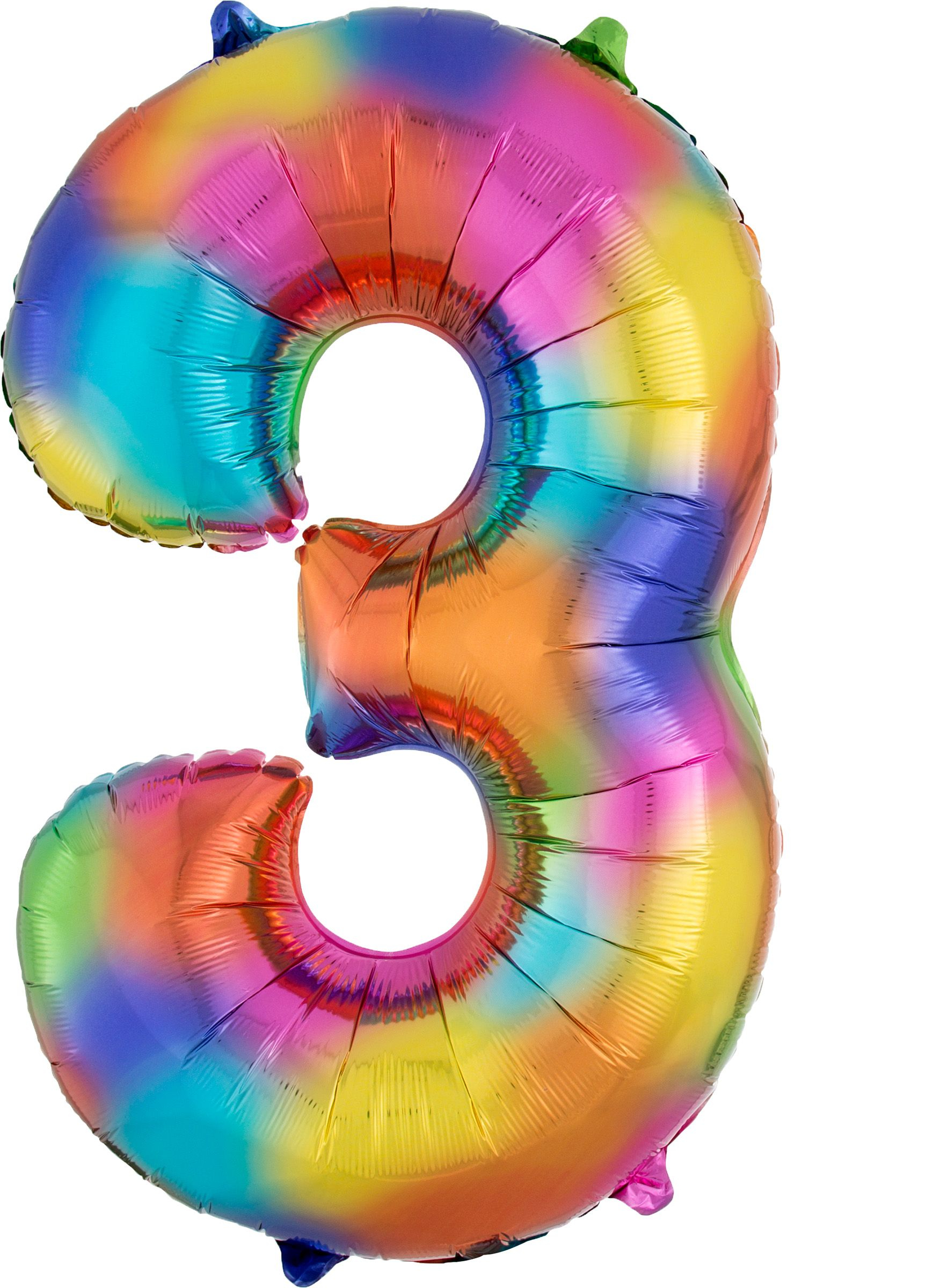 Number 3 balloons