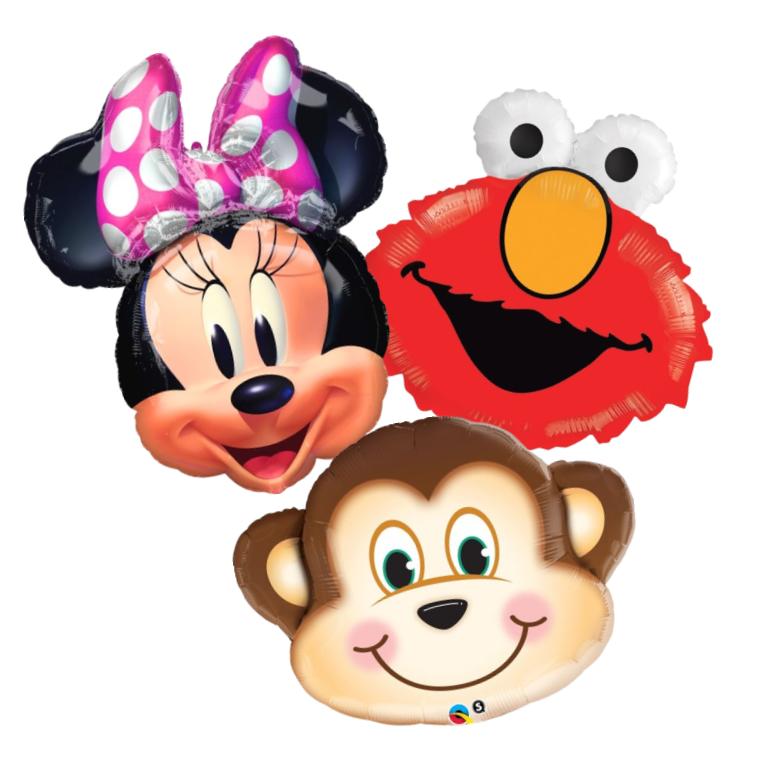 Animal and Character Head Balloons