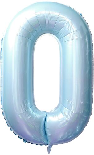 Baby Blue Number Balloons