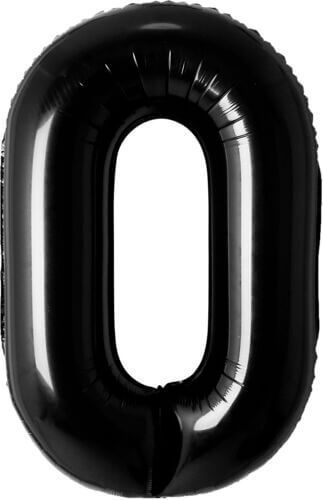 Black Number Balloons