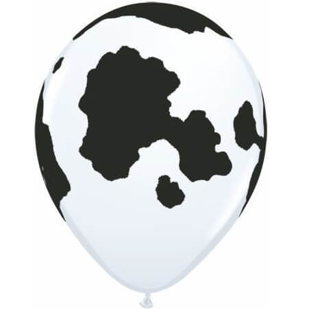 Cow Print Latex Balloons