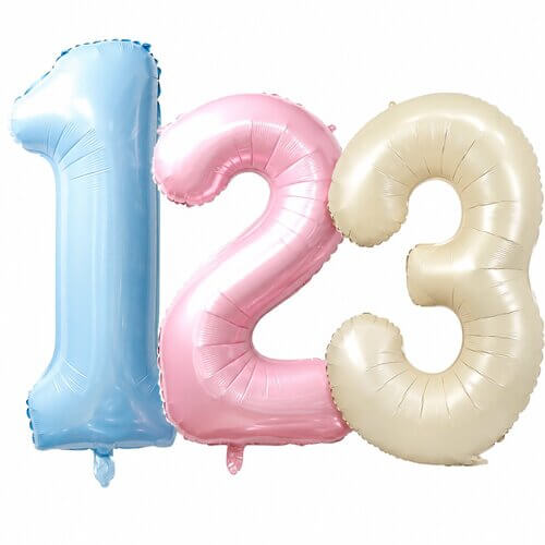 Number balloons