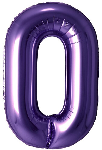 Purple Number Balloons