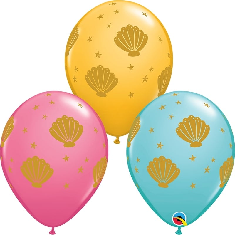 Buy 11" Sea Shells (50pcs) balloons for only 16.75 USD by Qualatex