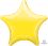 18" Metallic Yellow Star (non-packaged) Balloon