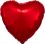 18" Metallic Red Heart (non-packaged) Balloon