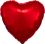 18" Metallic Red Heart Balloon