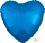 18" Metallic Blue Heart Balloon