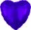 18" Metallic Purple Heart Balloon