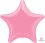 18" Metallic Pink Star (non-packaged) Balloon