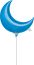 Crescent 17" Blue Balloon
