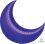 Crescent 26" Purple Balloon