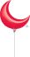 Crescent 17" Red Balloon