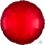 18" Metallic Red Circle (non-packaged) Balloon
