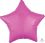 18" Bright Bubble Gum Pink Star (non-packaged) Balloon