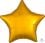 18" Metallic Gold Star Balloon