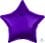 18" Metallic Purple Star Balloon