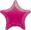 18" Metallic Fuchsia Star (non-packaged) Balloon