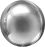 Orbz 21" Silver Balloon