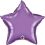 20" Chrome Purple Star Balloon