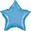 20" Chrome Blue Star Balloon