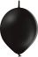 11" Standard Black Linking (50pcs) Belbal Balloons