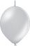 11" Metallic Silver Linking (50pcs) Belbal Balloons