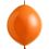 12" Standard Tangerine Linking (50pcs) Everts Balloons
