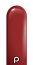 260 Standard Burgundy (50pcs) Prima Balloons