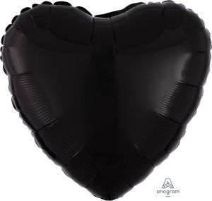 18" Black Heart Balloon