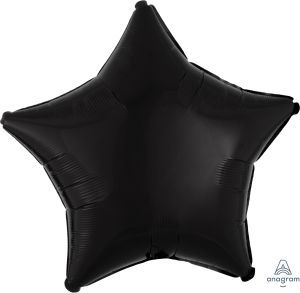 18" Black Star (non-packaged) Balloon