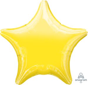 18" Metallic Yellow Star (non-packaged) Balloon