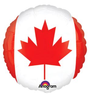 18" Canadian Flag Balloon