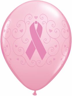 11" Breast Cancer Awareness (50pcs) Balloons