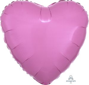 18" Metallic Pink Heart (non-packaged) Balloon
