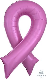 SuperShape Pink Ribbon Balloon