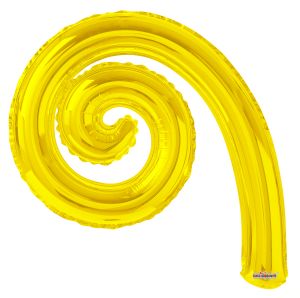 Kurly Spiral Yellow GB Balloon