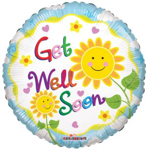 18" Sunflower Smilies Balloon