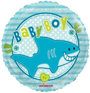 18" Baby Boy Little Shark Balloon