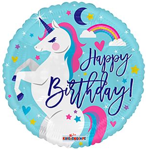 18" Birthday Unicorn Balloon