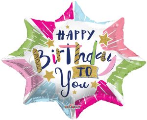 18" Happy Birthday to You Shape Balloon