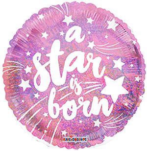 18" A Star is Born Pink Balloon
