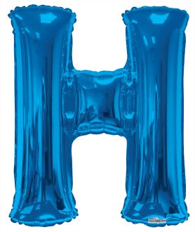 34" Royal Blue Letter H Balloon