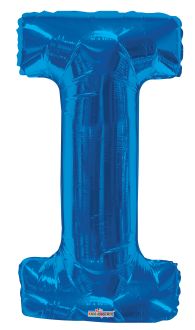 34" Royal Blue Letter I Balloon