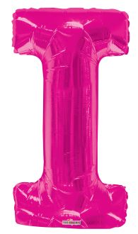 34" Pink Letter I Balloon