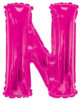 34" Pink Letter N Balloon