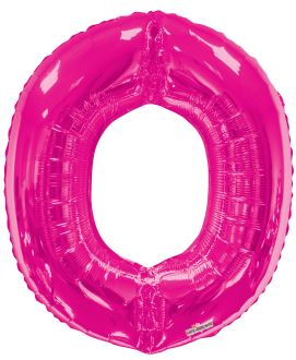 34" Pink Letter O Balloon